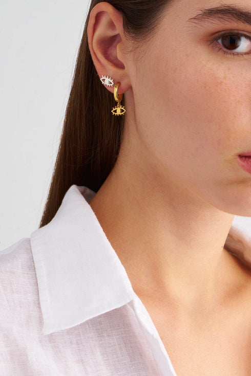 TINY EYE STUDS GOUD